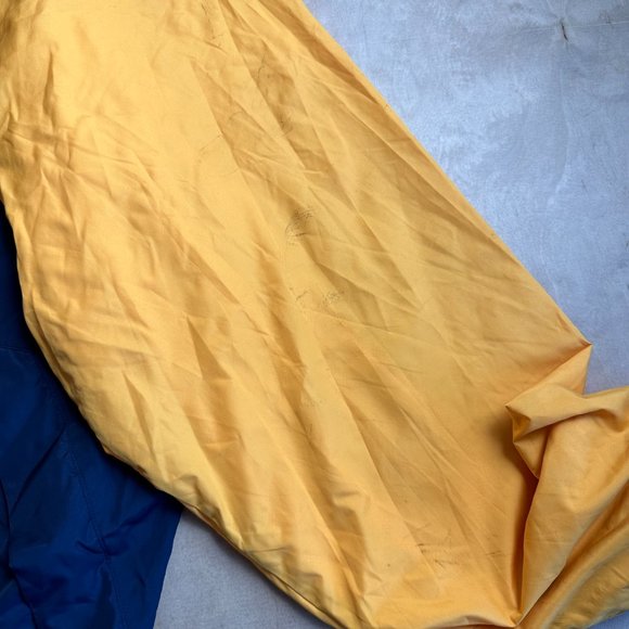 Vintage FUBU Collection Men's Size XL Blue Yellow Rain Coat Windbreaker Jacket - Picture 3 of 7